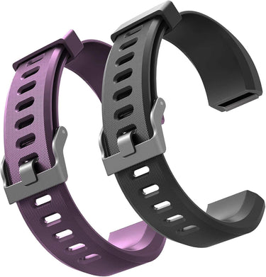Id115Plus HR Very Fit Pro Bands Replacement Strap for Veryfitpro, Letscom, Lintelek Fitness Trackers - Purple and Black - Melillo EnterprisesActivity & Fitness TrackersExercise & FitnessFitness Technology